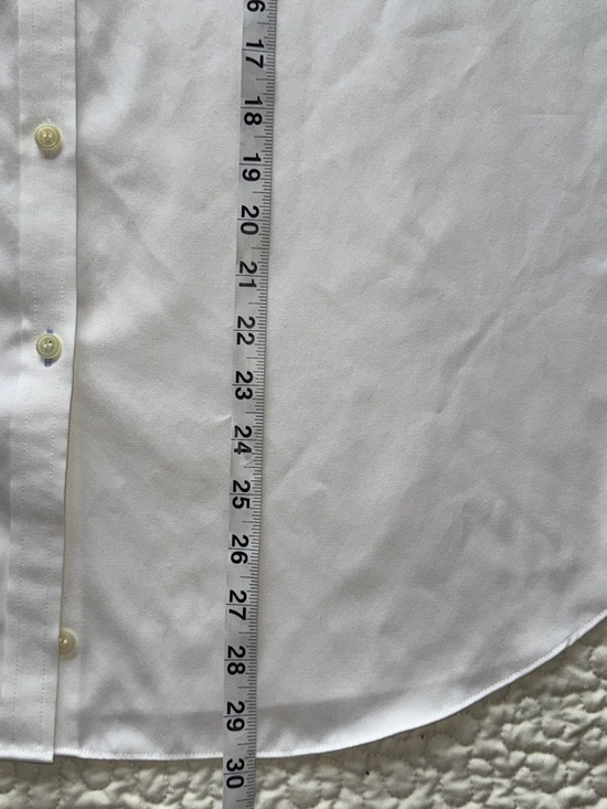 Liz Claiborne White Oxford Cloth Button-Front Shirt Timeless Tailored Classic - Picture 6 of 8